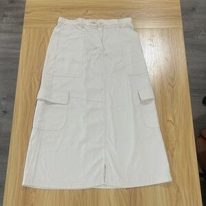 Max Studio Cream Pencil Skirt with Pockets Size S